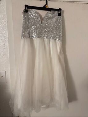 grey and blue prom dresses Mermaid Spaghetti Straps Backless Blue Prom Dress Beaded Long Evening –  SELINADRESS main image 1